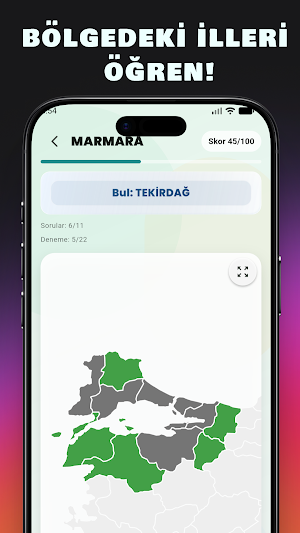 YerBul – Haritada Coğrafya Screenshot 1