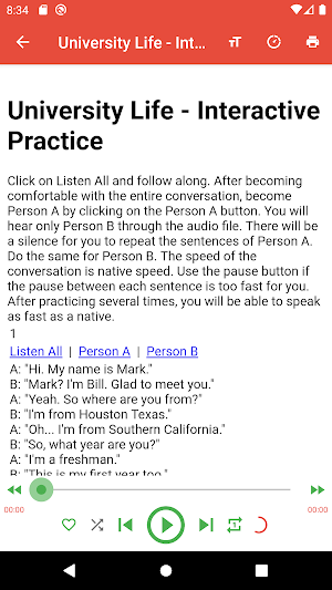 English Listening & Speaking Screenshot 3