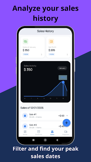 Sales Manager & Stock Tracker Screenshot 3