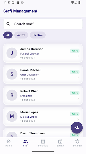 Funeral Service Control Screenshot 1