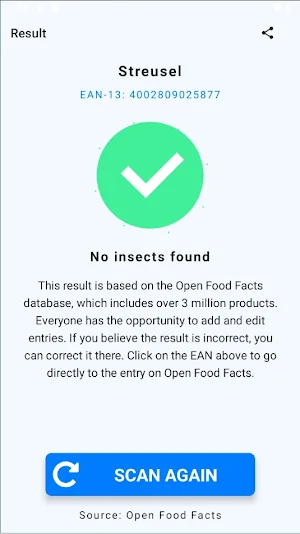Food Bug Scanner Screenshot 2