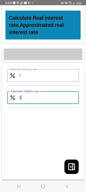 Fisher Equation Calculator Screenshot 2