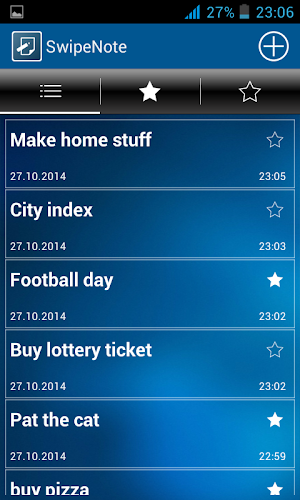 SwipeNote Screenshot 0