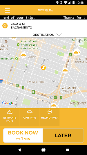 Yellow Cab Company of Sacramento Screenshot 0