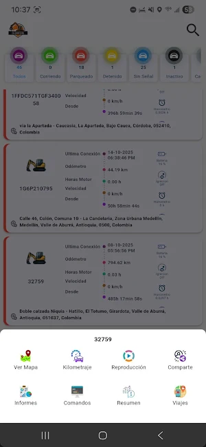GPS Filtracking Screenshot 2