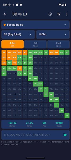 Preflop Lab Screenshot 1