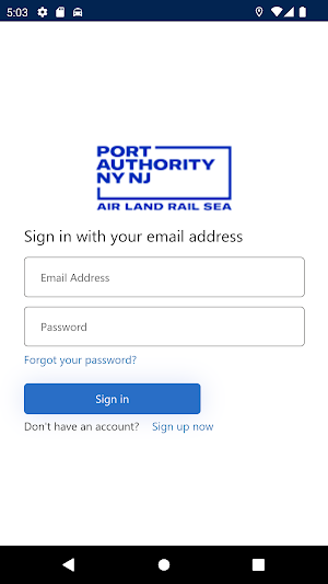PANYNJ Virtual Taxi Dispatch Screenshot 1