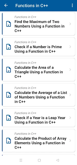 Practice Exercises for C++ Screenshot 1