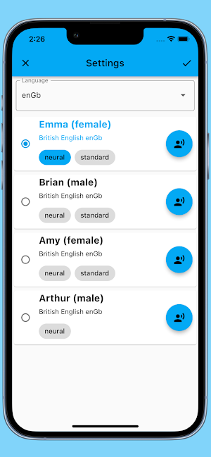 Natural Voice TTS Screenshot 1