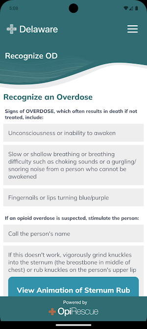 Delaware OpiRescue Screenshot 2