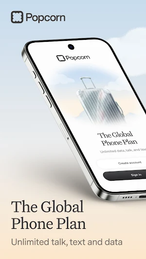 Popcorn: Global Phone Plan Screenshot 0