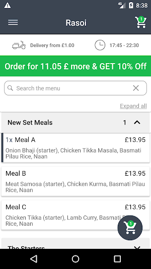 Rasoi Takeaway Screenshot 1