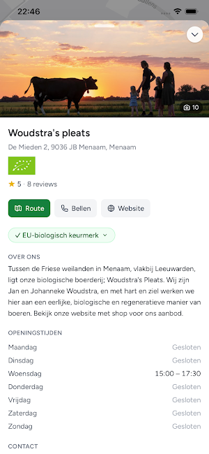 Bioadressen Screenshot 1