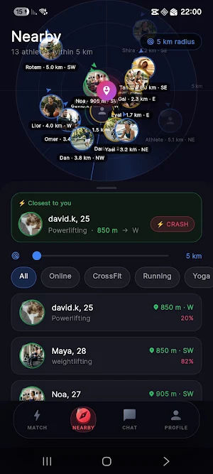 GymCrush - Fitness Dating App Screenshot 3