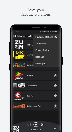 Moldavian radio stations - Moldova radio Screenshot 2