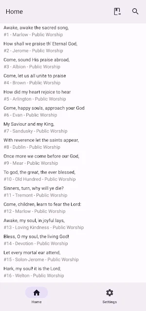 Mennonite Hymns Screenshot 0