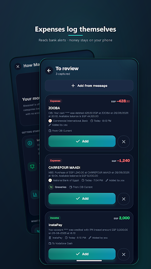 Masareef: Expense Tracker Screenshot 1