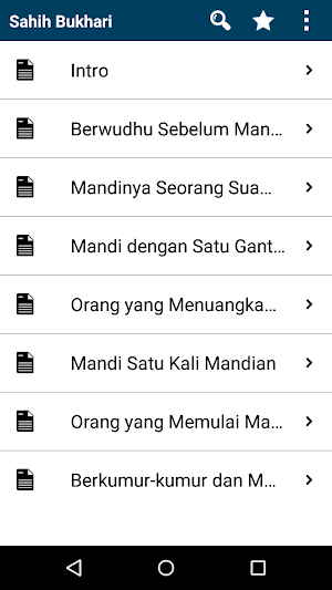Sahih Al Bukhari Indonesian Screenshot 2