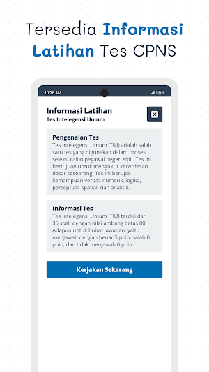 Simulasi Tes CPNS (CAT) Pro Screenshot 1