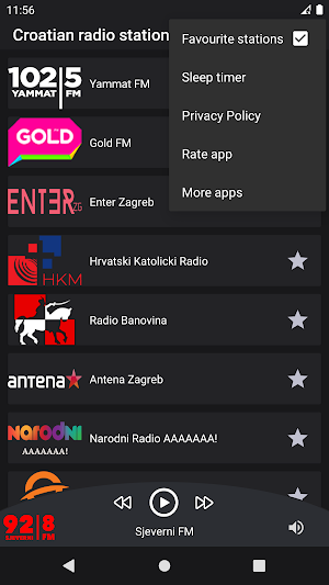 Croatian radio stations Screenshot 1