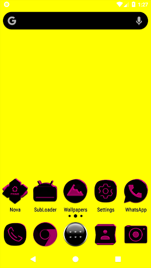 Black and Pink Icon Pack Free Screenshot 0