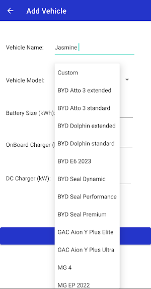EV Charging Calculator Screenshot 3