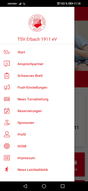 TSV Erbach 1911 e. V. Screenshot 1