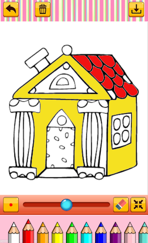 Coloring Beautiful Doll House Screenshot 3