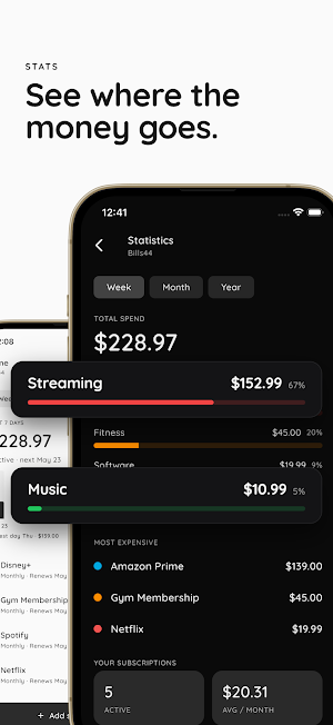 Subscription Manager - Bills44 Screenshot 1