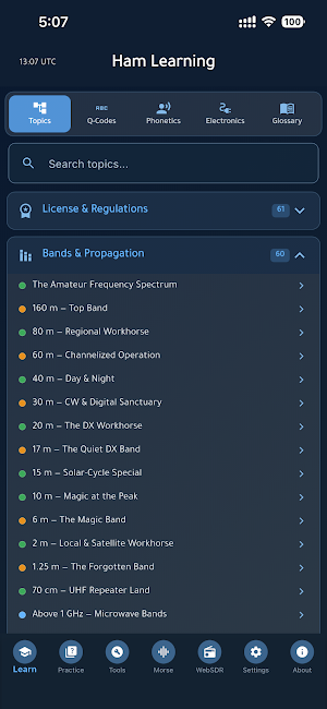 Ham Learning Screenshot 0