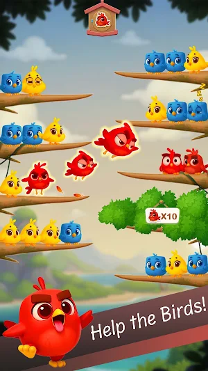 Chirpy Sort: Bird Color Puzzle Screenshot 0