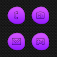 Pebbles Purple Icons