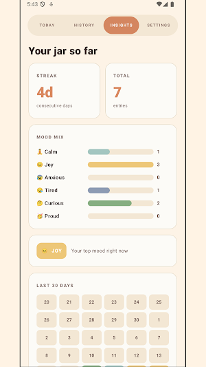 MoodJar Screenshot 2