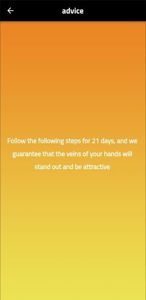 hand veins app - inflating Screenshot 1