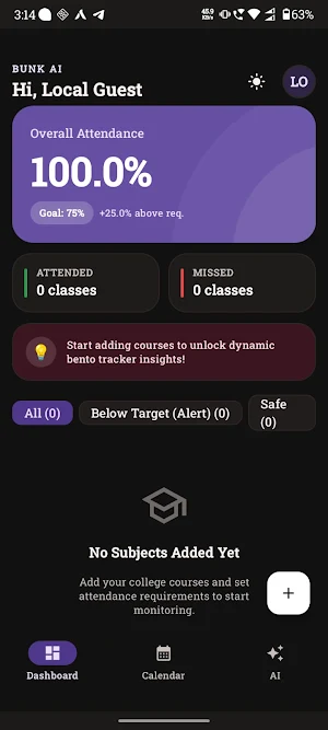 Bunk AI - Your Bunk Planner Screenshot 1