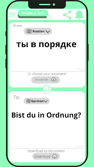 German - Russian Translator Screenshot 2