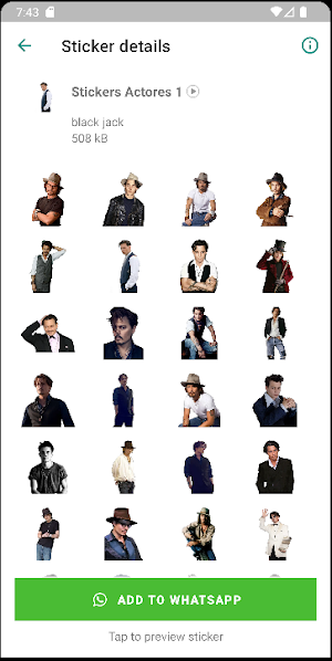 Stickers de Actores Screenshot 1