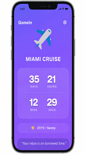 Vacation Countdown – GoneIn Screenshot 0