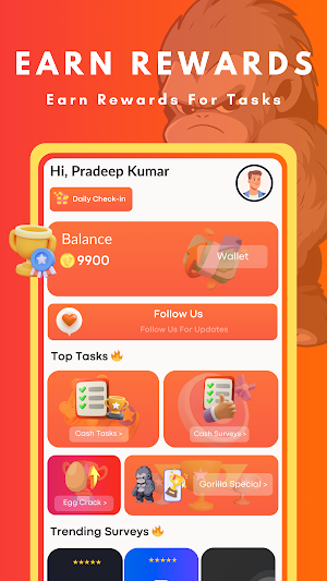 Cash Gorilla - Earn Rewards Screenshot 1