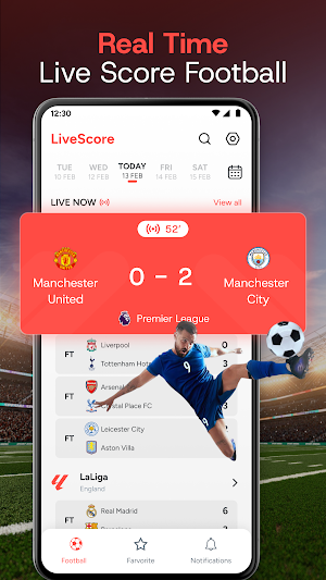 LiveScore: Football Live Score Screenshot 0