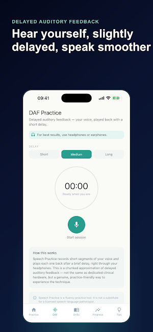Stuttering Speech Practice DAF Screenshot 1