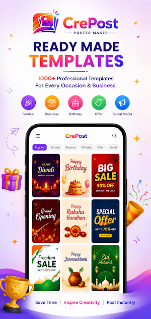 CrePost: Festival Poster Maker Screenshot 1