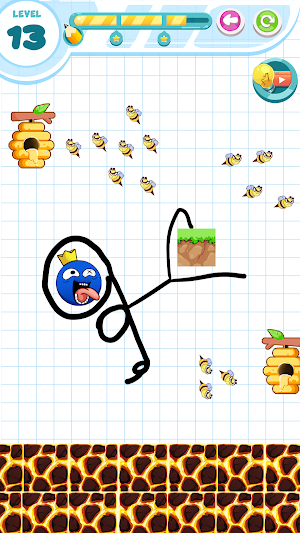 Save Rainbow: Blue monster Screenshot 2
