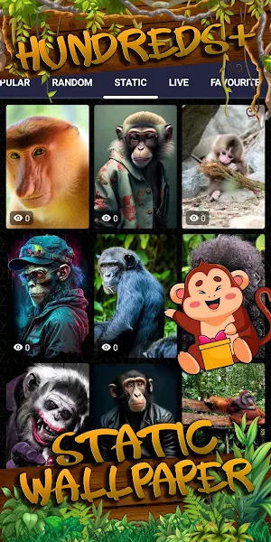 monkey wallpaper Screenshot 3