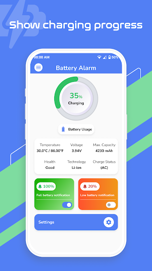 Battery Charge Notification Screenshot 0