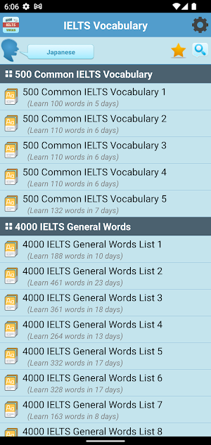 6000 IELTS Academic Vocabulary Screenshot 0