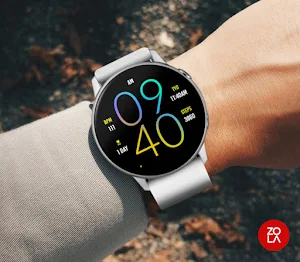 Yellow Blue Light Watch Face Screenshot 2
