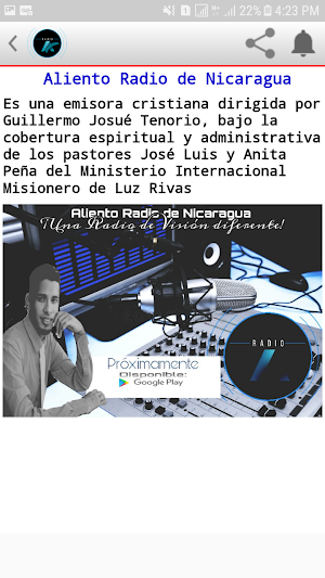 Aliento Radio de Nicaragua Screenshot 3