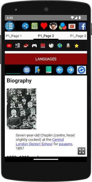 Charlie Chaplin - Biography Screenshot 2