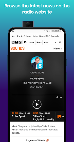 Radio 5 live UK Online Radio Screenshot 3